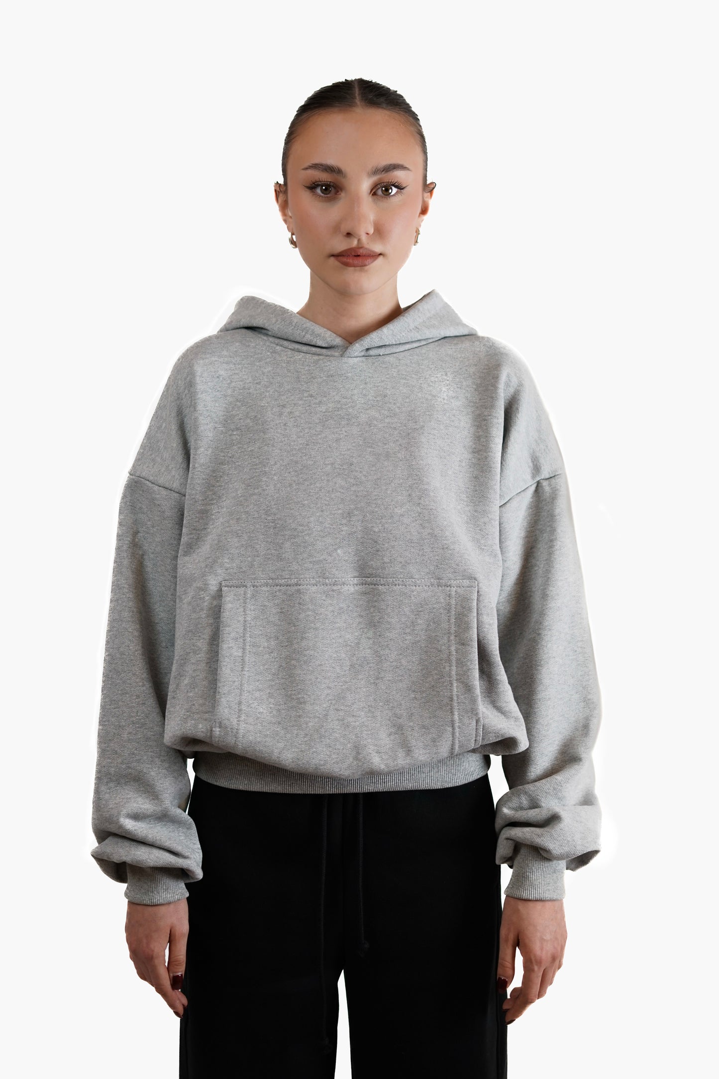 GREY HEAVY HOODIE