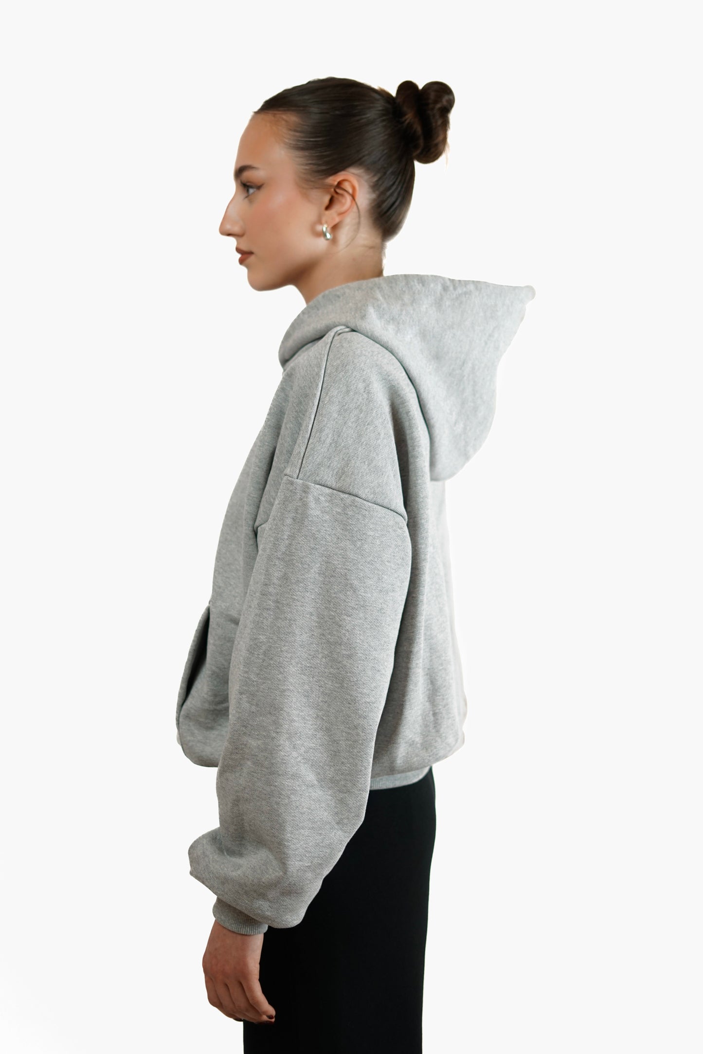 GREY HEAVY HOODIE